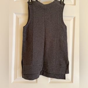 SOLD on another Platform! Madewell Sleeveless Funnelneck Charcoal Gray Top Women